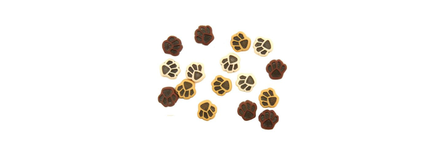 paw print buttons, btp 4120, buttons galore and more, paw buttons, paw embellishments, paw print embellishments