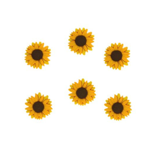sunflower buttons, sunflower button, sunflower fasteners, sunflower fastener, sunflower icon, sunflower icons, mini sunflowers, miniature sunflowers, dress it up, diubtn 937, fall buttons