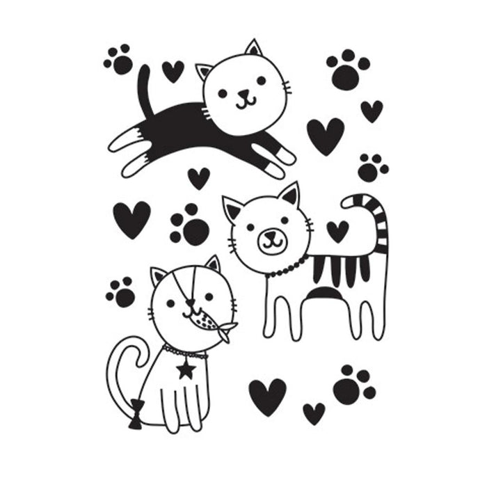 Cute Kitties Embossing Folder with Video