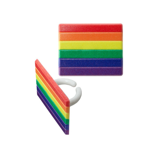 Pride Cake | Pride Cupcakes | Pride Cupcake Rings - 24 Pieces/Pkg. (dp27359)