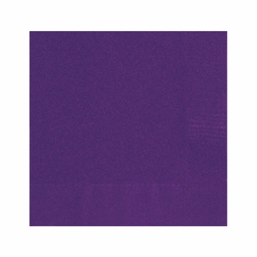 Purple Napkins | Purple Party Napkins | Dark Purple Paper Napkins - 50 Count (fdp95419)