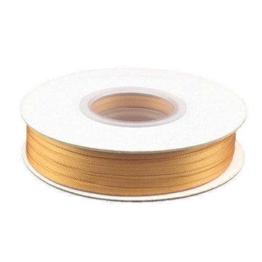1/8 Inch Double Faced Satin Ribbon - Old Gold - 100 Yard Spool