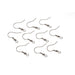Fish Hook or French Hook Earring Wires - Raw Finish Steel - 20mm - 72 Pieces (dar188078)