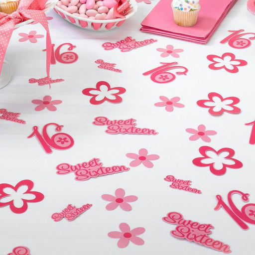Sweet 16 Confetti | Sweet 16 Party Confetti - 96 Assorted Pieces (lrss780cn)