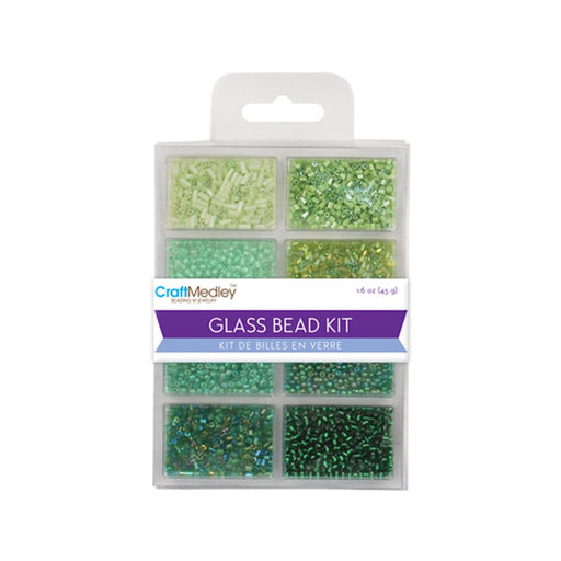 Tiny Green Beads | Green Glass Beads | Beading & Jewelry Glass Bead Kit - Going Green - 1.6oz 9nmbd705d)