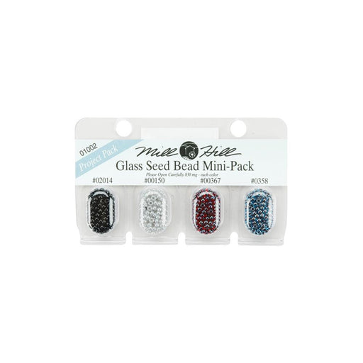 Black Seed Beads | Grey Seed Beads | Glass Seed Bead Mini Pack - 02014, 00150, 00367, 00358 - 830mg of Each Color (nmgbmpk01002)