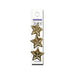 Star Embellishments, Gold Star Buttons - 2 Hole - 7/8in. - 3 Pieces/Pkg. (nmsl150265)