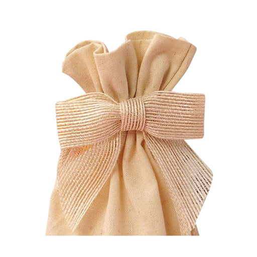 Cream Jute Bows | Ivory Jute Bows | White Jute Pre-Tied Bows - 3in. x 7/8in. - 12 Pieces/Pkg. (pm5825301)