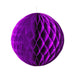 Purple Tissue Balls | Purple Party Decor | Purple Honeycomb Tissue Paper Ball - 8in. Diameter - 5 Pieces/Pkg. (pm892330880)