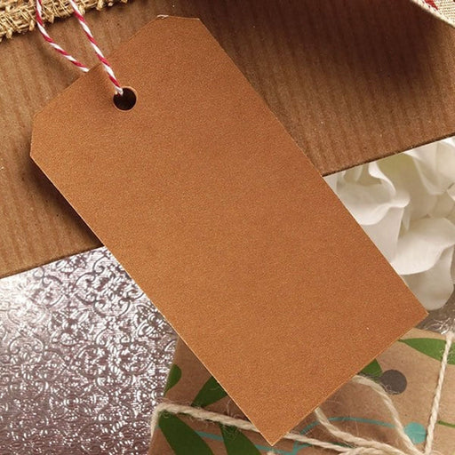 Large Kraft Hang Tags | Christmas Tags | Unstrung Kraft Gift Tags - 2 3/8in. x 4 3/4in. - 50 Pieces/Pkg. (pm984115)