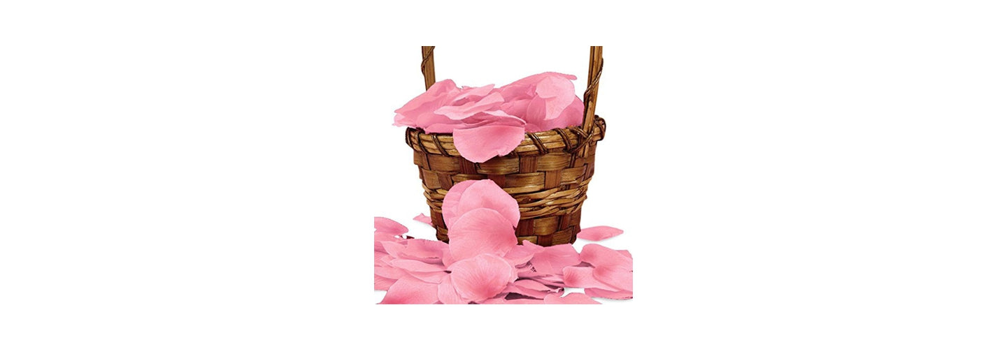 pink flower petals, pink rose petals, pink faux petals, pink faux rose petals, pink wedding toss