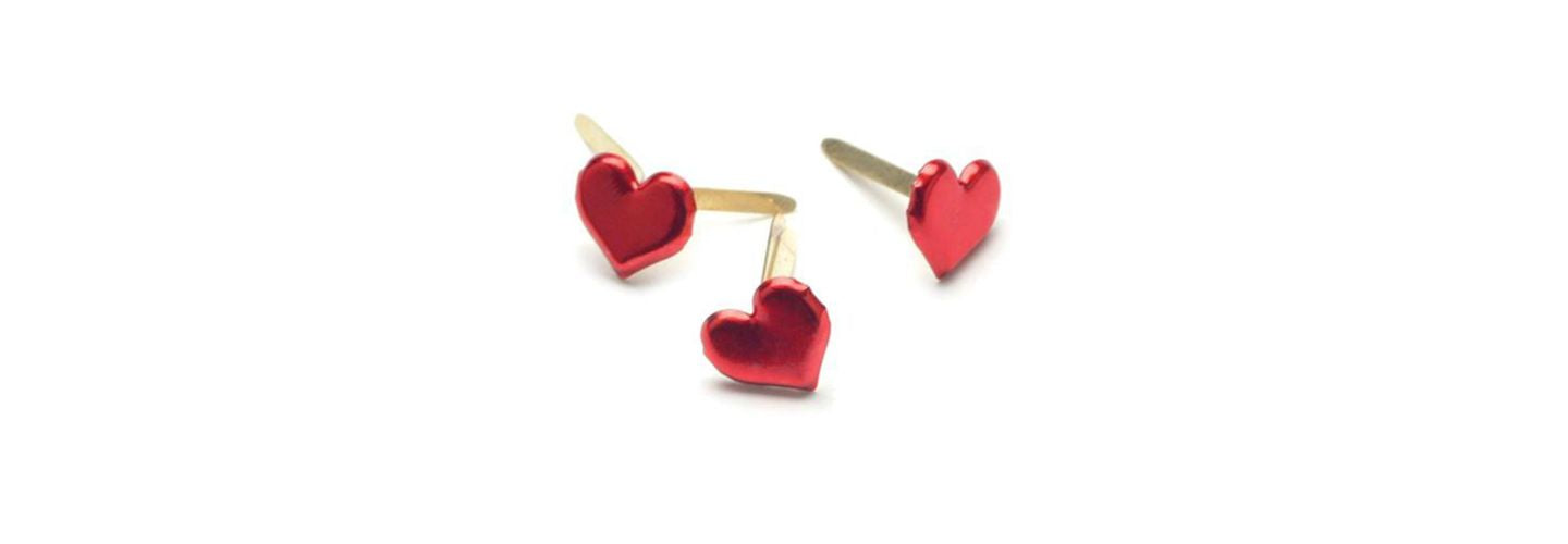 Fall in Love with these Red Heart Fasteners (Creative Impressions 90315)