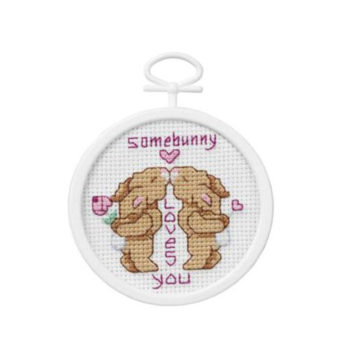 New - Mini Somebunny Loves You Cross Stitch Kit (Janlynn 21-1042)
