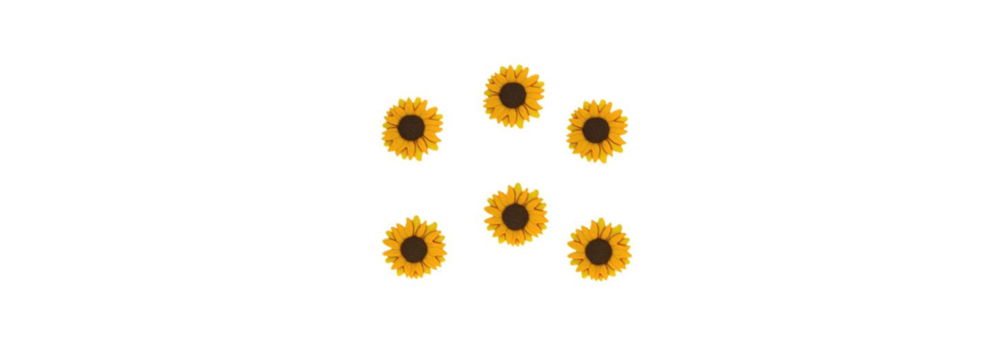 sunflower buttons, sunflower button, sunflower fasteners, sunflower fastener, sunflower icon, sunflower icons, mini sunflowers, miniature sunflowers, dress it up, diubtn 937, fall buttons
