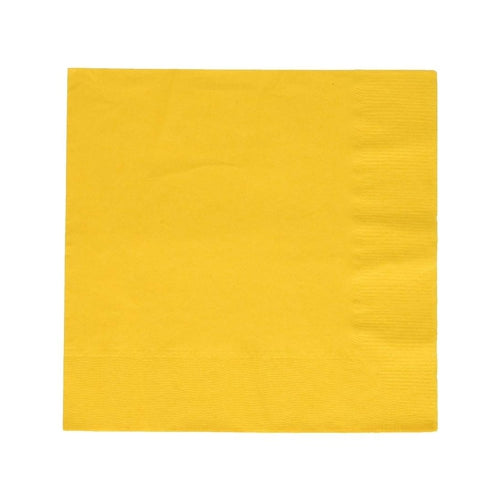 yellow napkins, yellow luncheon napkins, disposable yellow napkins, yellow tableware, yellow party napkins