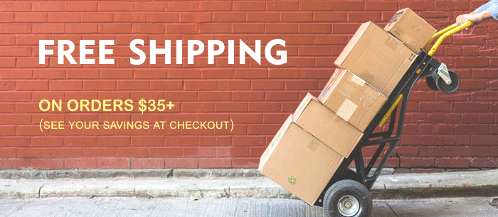 Free Shipping on Orders $35+