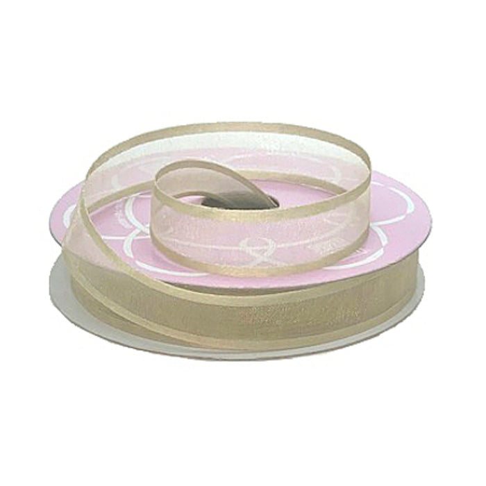 Taupe Ribbon | Neutral Ribbon | Toffee Arabesque Ribbon - 5/8in. x 25 Yards - 1 Spool