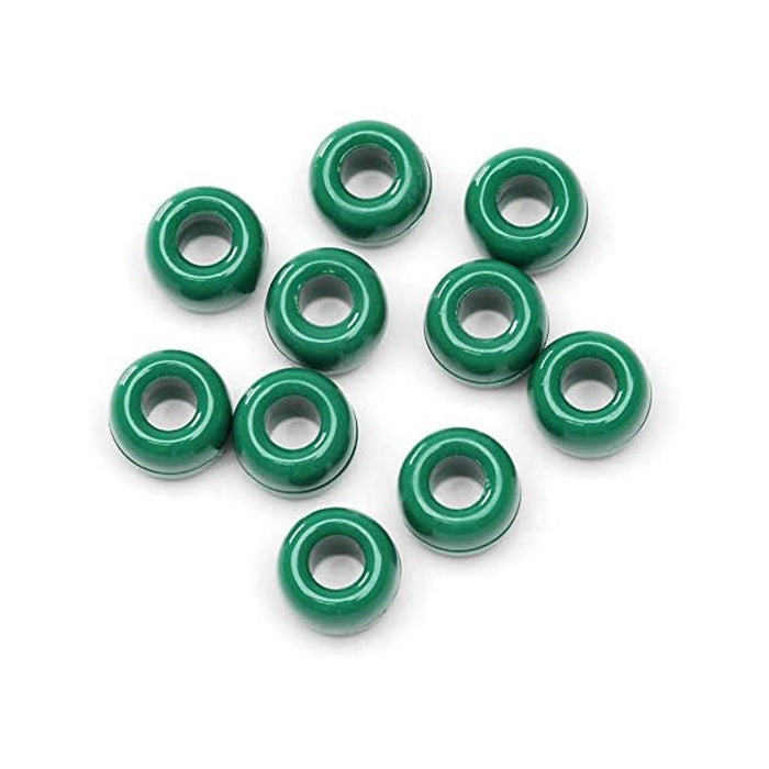 9mm Green Beads | Green Pony Beads - 9mm - Opaque -480 Pieces/Pack (dar06121508)