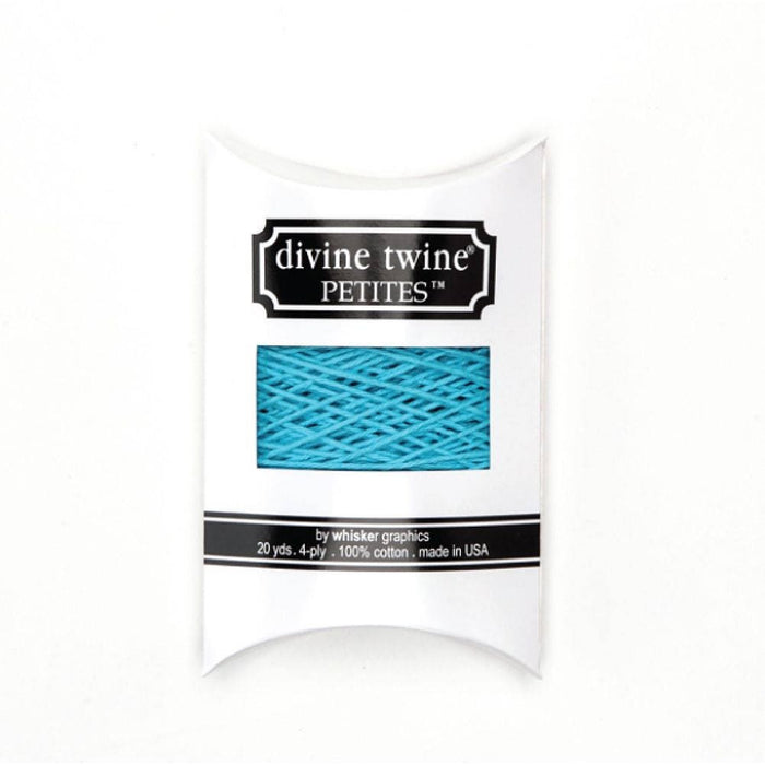Blue Cotton Twine | Blue Baker's Twine | Divine Twine Petites - 100% Cotton - 4 Ply - 20 Yards - Solid Blue
