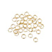 Brass Double Rings - Gold - 6mm - 30 Pieces (dar192075)