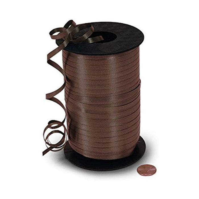 Brown Curly Ribbon | Brown Curling Ribbon - Crimped - 3/16in. X 500 Yards (pm4435055)