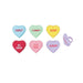 Conversation Heart Toppers | Heart Cupcake Rings - Sweet Talkers - 24 Pieces/Pkg. (4 of each of 6 styles) (dp14775)