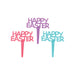 Easter Cupcake Picks | Easter Picks | Happy Easter Decopics(r) - 1.95 x 0.1 x 2.25in. - 8 Picks in 3 Colors = 24 Pieces/Pkg. (dp18484)