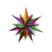 Multi Colored Foil Star Decoration - 10 Inches - 1 Piece (fdp11050)