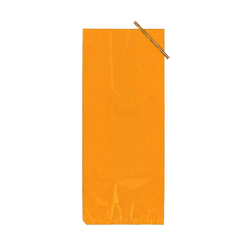 Orange Sack Bags | Orange Poly Bags - 11.5in. x 5in. - 36 Pieces/Pkg.