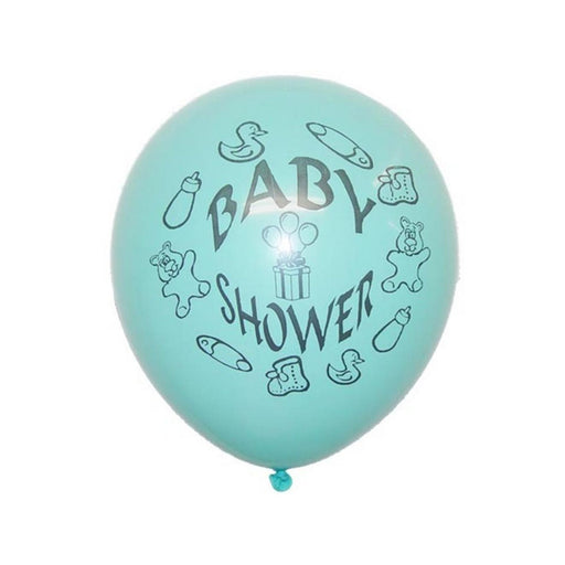 Boy Baby Shower | Blue Baby Shower Balloons - Latex - 12in. - 10 Pieces/Pkg. (fdp53104)