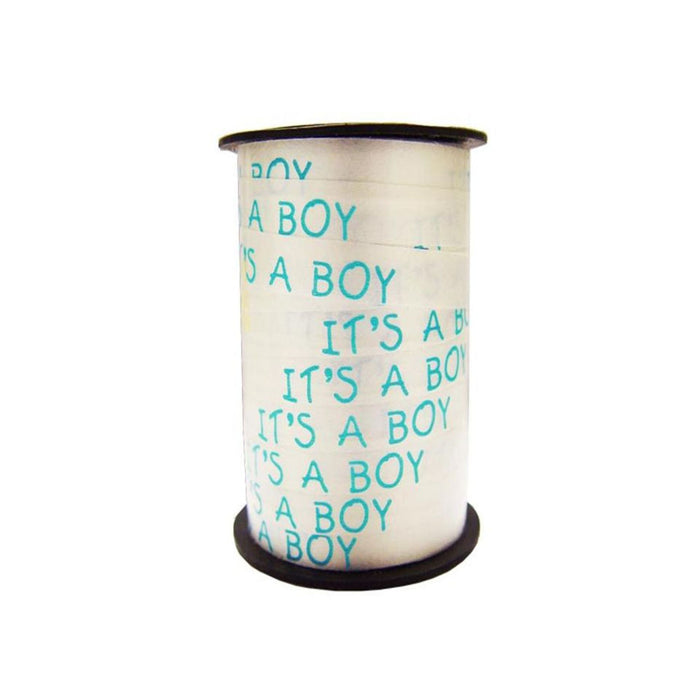 Baby Boy Ribbon | Its A Boy Ribbon | It's A Boy Curling Ribbon - 3/16in. x 100Yards (fdp53801)