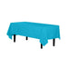 Turquoise Table Cover - Disposable Plastic - 54in. x 108in. Rectangle - 1 Piece (fdp90009)