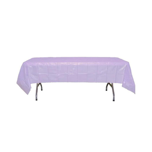Lavender Table Cover - Plastic Disposable - 54in. x 108in. Rectangle - 1 Piece (fdp90012)