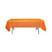 Orange Table Cover - Plastic Disposable - 54in. x 108in. Rectangle - 1 Piece (fdp90016)