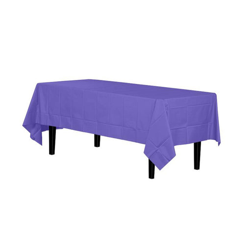 Purple Table Cover - Plastic - Disposable - 54 X 108in. Rectangle (fdp90019)
