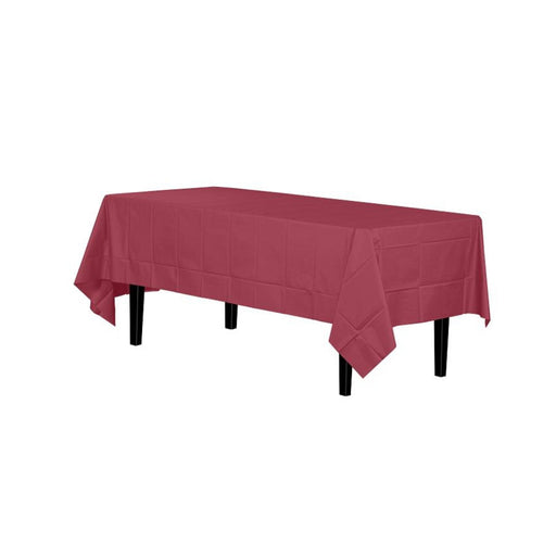 Wine Table Cover | Burgundy Table Cover | Premium Burgundy Table Cover - Rectangle - 54in. x 108in. - 1 Piece (fdp90103)