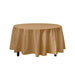 Gold Decorations | Round Gold Table Cloth | Round Plastic Table Cover - Gold - 84in. - 1 Piece (fdp91008)