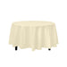 Ivory Decorations | Round Ivory Table Cloth | Round Plastic Table Cover - Ivory - 84in. - 1 Piece (fdp91011)