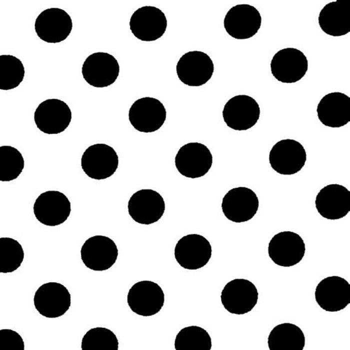 Black Dot Table Cover - Plastic - Rectangle - 54in. x 108in. - 1 Piece (fdp93122)