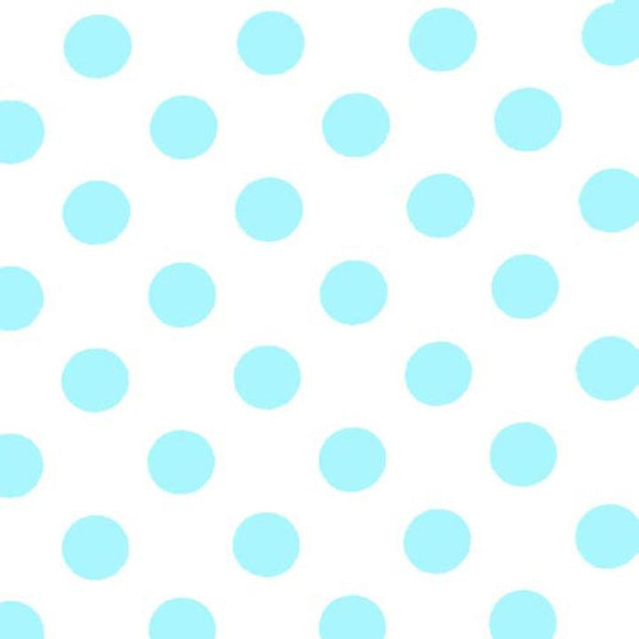 Blue Dots Table Cover - Plastic - Rectangle - 54in. x 108in. - 1 Piece (fdp93123)