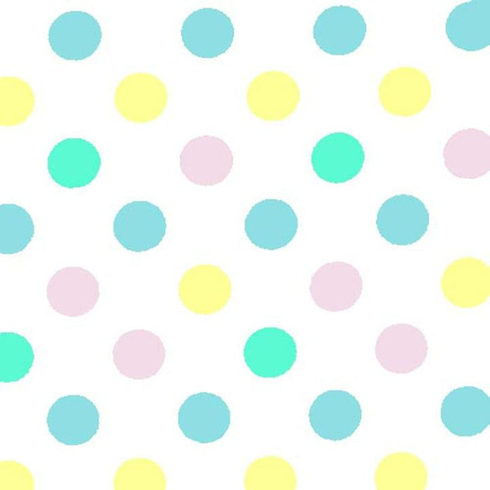 Pastel Polka Dot Table Cover - Rectangle - 54in. x 108in. - 1 Piece (fdp93125)