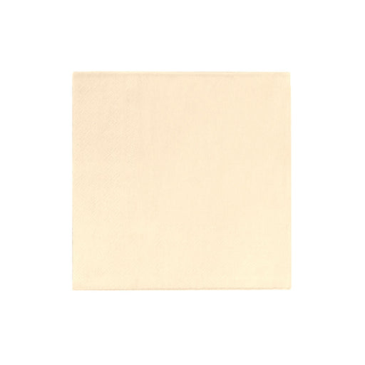 Cream Cocktail Napkins | Ivory Drink Napkins | Ivory Beverage Napkins - 5in. x 5in. Folded - 2-Ply - 20 Pieces/Pkg. (fdp95011)
