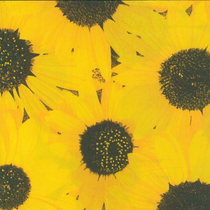 Sunflower Napkins | Sunflower Party Decor | Sunflower Printed Paper Napkins - 6.5x6.5in. Folded - 20 Pieces/Pkg. (fdp95226)