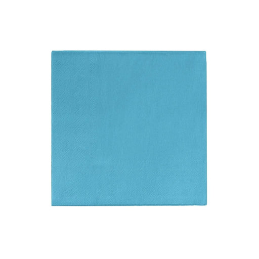 Turquoise Cocktail Napkins | Blue Drink Napkins | Turquoise Beverage Napkins - 5in. x 5in. Folded - 2 Ply - 50 Pieces/Pkg. (fdp95309)