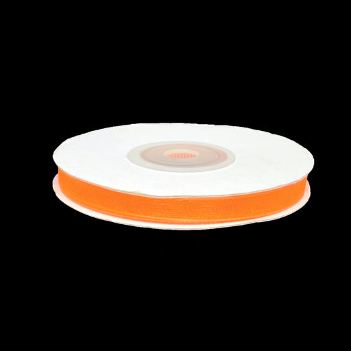 Orange Organza Ribbon | Halloween Ribbon | 1/4 Inch Organza Ribbon - Orange - 25 Yard Spool (gi14organzaribbonorange)