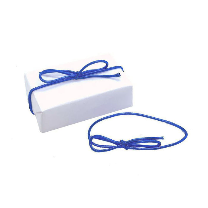 Metallic Blue Bows, Blue Stretch Loops - 6in. - 50 Pieces/Pkg. (gistretchloop6inblue)