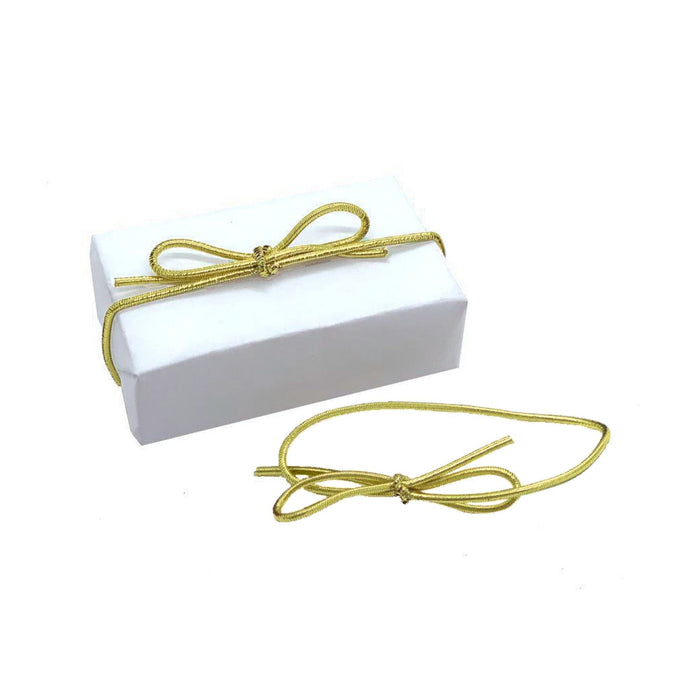 Metallic Gold Bows, Gold Stretch Loops - 6in. - 50 Pieces/Pkg. (gistretchloop6ingold)