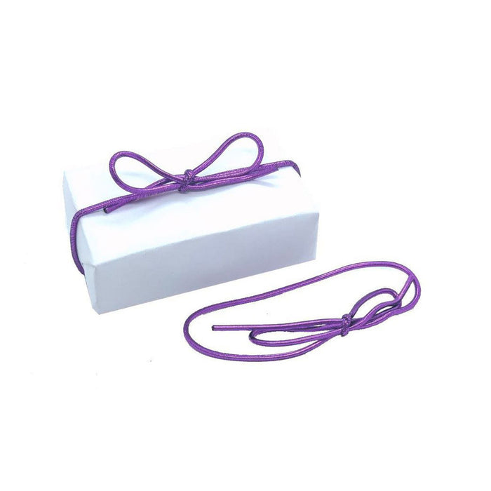 Metallic Purple Bows, Purple Stretch Loops - 6in. - 50 Pieces/Pkg. (gistretchloop6inpurple)