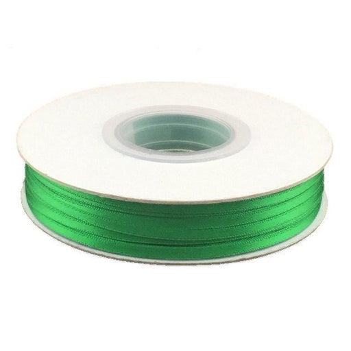 1/8 Inch Double Faced Satin Ribbon - Emerald Green - 100 Yard Spool