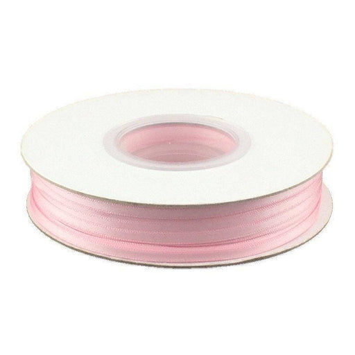 1/8 Inch Double Faced Satin Ribbon - Light Pink - 100 Yard Spool
